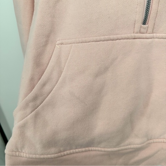 Lululemon Scuba Oversized 1/2 Zip Hoodie Sweatshirt Pink Mist Women XL XXL - Picture 8 of 8